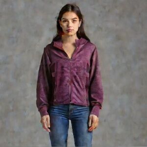 PrAna hooded fleece full zip
